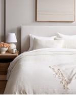 Organic Airy Gauze Duvet Cover - Undyed