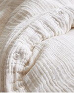 Organic Airy Gauze Duvet Cover - Undyed