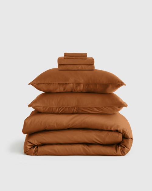 Bamboo Deluxe Bedding Bundle - Terracotta