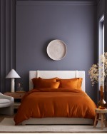 Bamboo Duvet Cover Set - Terracotta