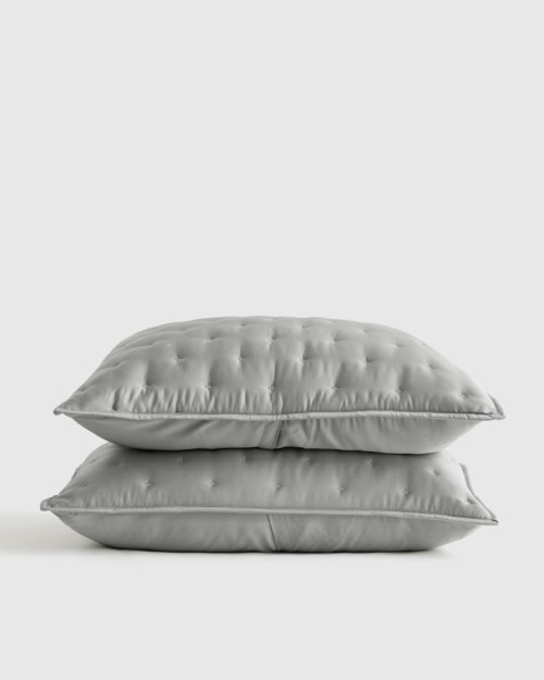 Bamboo Quilted Sham Set - Eucalyptus