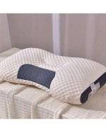 2pcs Soft Breathable Knitted Themed Pillow Neck Support Washable Reversible All Season Comfort