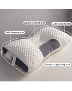 2pcs Soft Breathable Knitted Themed Pillow Neck Support Washable Reversible All Season Comfort