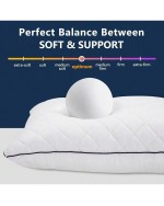 Cooling Memory Foam Body Pillows For Adults Sleeping Long Pillow For Bed Big Large Firm Full Body Pillow For Side Sleeper 24x50 Inch White