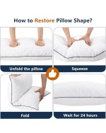 Cooling Memory Foam Body Pillows For Adults Sleeping Long Pillow For Bed Big Large Firm Full Body Pillow For Side Sleeper 24x50 Inch White