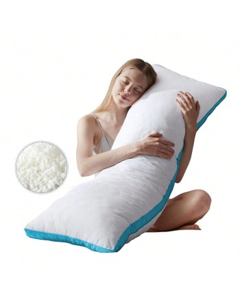 Memory Foam Body Pillow Large Full Body Pillows For Adults Soft Long Bed Pillows For Side Sleepers 20x54 Inch White