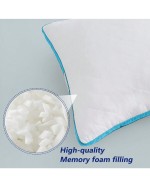 Memory Foam Body Pillow Large Full Body Pillows For Adults Soft Long Bed Pillows For Side Sleepers 20x54 Inch White