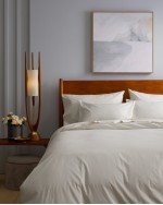 Classic Organic Percale Deluxe Bedding Bundle - Sand