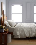 Classic Organic Percale Deluxe Bedding Bundle - Sand