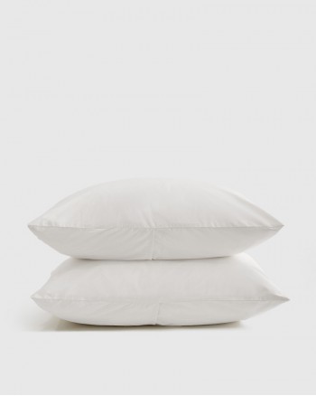 Classic Organic Percale Sham Set - White