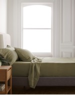 European Linen Sheet Set - Aloe