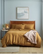 European Linen Duvet Deluxe Bundle - Tobacco