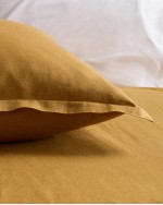 European Linen Euro Sham - Tobacco