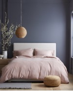 European Linen Duvet Cover Set - Dusty Mauve