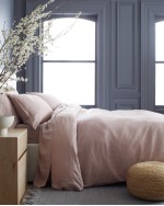 European Linen Duvet Cover Set - Dusty Mauve