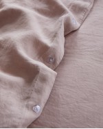 European Linen Duvet Cover Set - Dusty Mauve