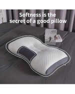 1pcs Premium Knitted SP Neck Protection Pillow Ergonomic Sleep Massage Core Breathable Moisture Absorption Soft Household Decorative Pillow For Bedding Living Room And Bedroom