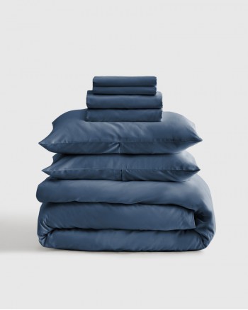 Luxury Organic Sateen Bedding Bundle - Nightfall