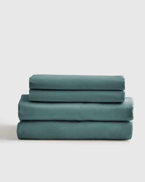 Luxury Organic Sateen Sheet Set - Pine