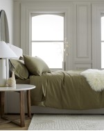 Luxury Organic Sateen Duvet Cover - Aloe