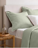 Luxury Organic Sateen Euro Sham - Sage