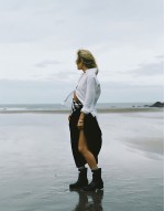 with Lucy Williams Raelynn wellington boots in black