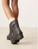 with Lucy Williams Raelynn wellington boots in black