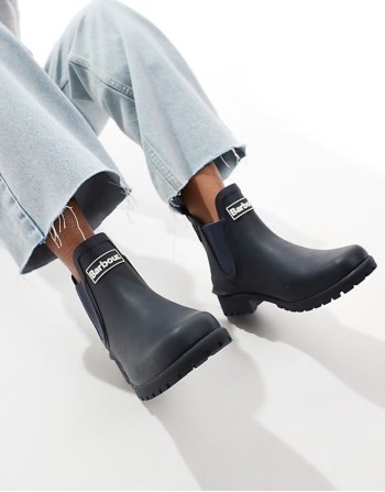 Wilton chelsea wellington boot in navy