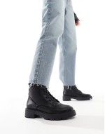 Andria lace up ankle boots in black