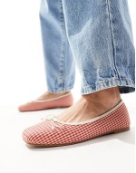 Cotton On milley ballet pump in red gingham