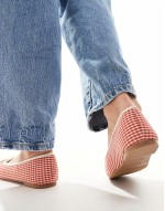 Cotton On milley ballet pump in red gingham