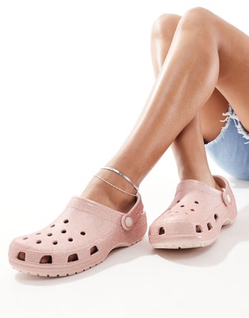 Classic Clogs In Quartz Glitter