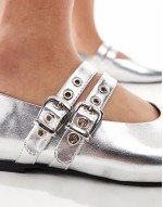 Livy mary janes in silver