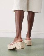 Toy cross strap wedges in clear